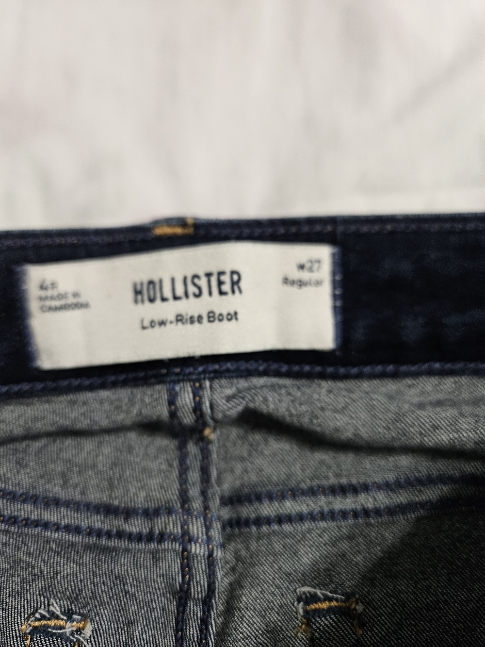 Hollister Navy Flare Jeans - Low Rise - Picture 8 of 12